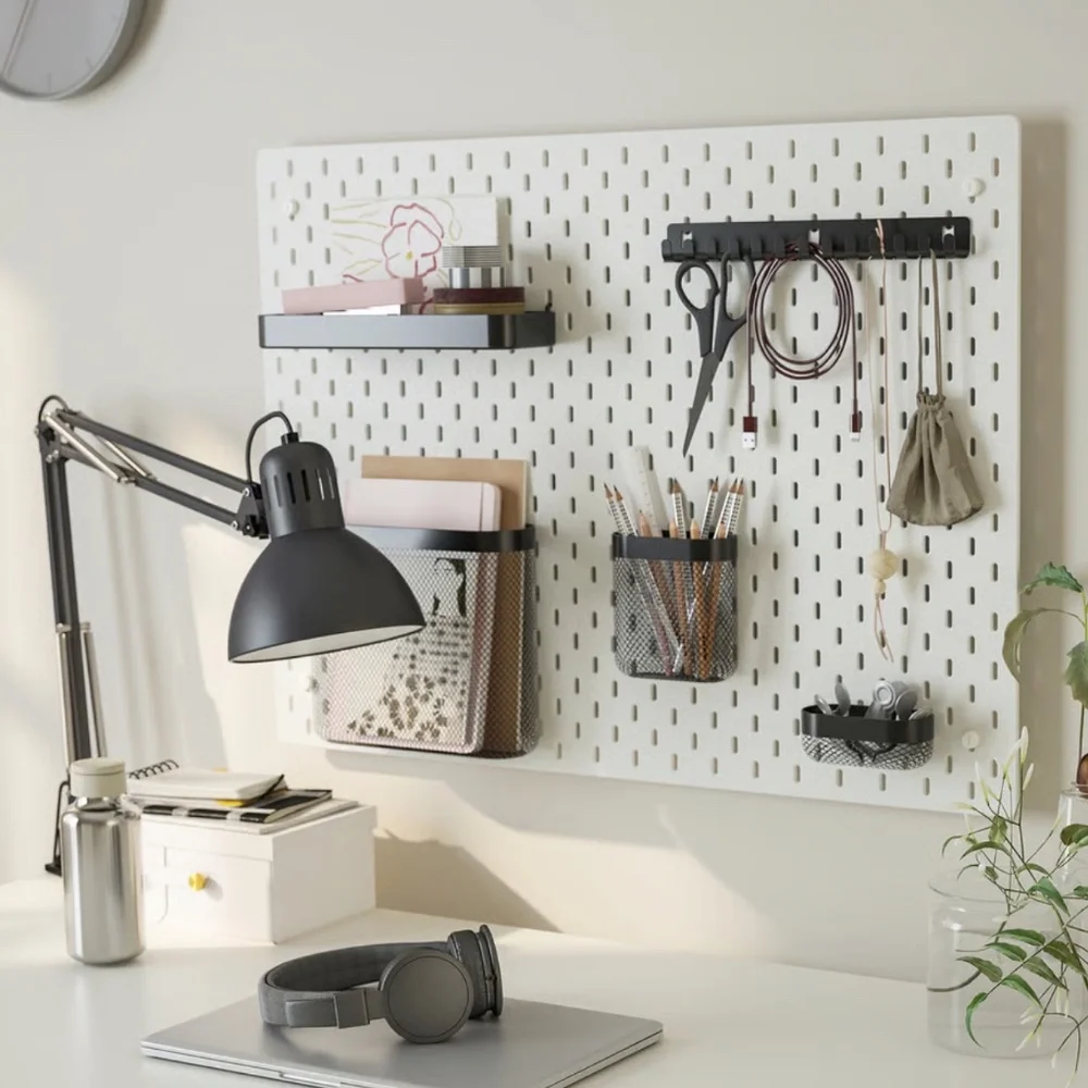 IKEA Black Multi-Hook Wall Rail